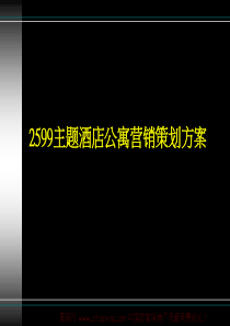 主题酒店公寓营销策划方案（情趣酒店）（PPT26页）