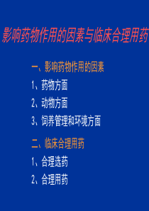 4-影响药物作用因素与合理用药