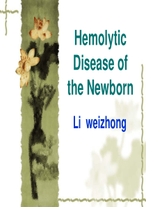 新生儿疾病-Neonatal Jaundice lwz英文最终篇