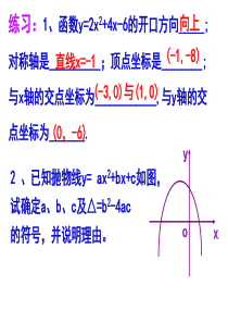 二次函数的系数与图象的关系