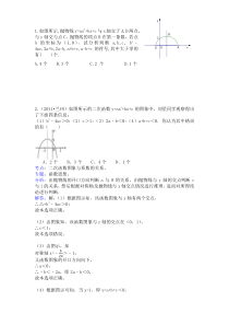 二次函数符号判断(含答案)