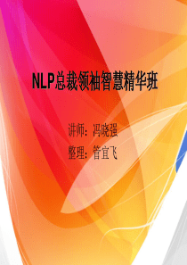 NLP总裁领袖智慧精华班