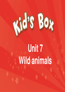 剑桥国际少儿英语KB1Unit7-Wild-animals