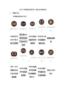 2017年驾照考试科目一知识点归纳总结(DOC)