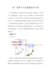 电厂各种半干法脱硫技术介绍