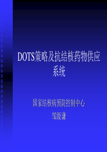 DOTS策略及抗结核药物供应系统