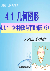 4.1.1(2)从不同方向看立体图形