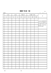 公路工程管理用表范本-路基防护（挡土墙）一览表