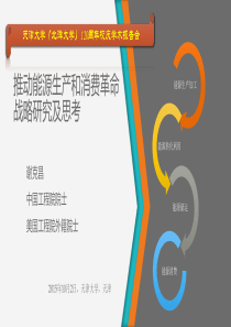 推动能源生产和消费革命战略研究及思考-谢克昌