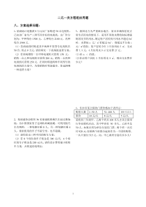 二元一次方程应用题分类-方案选择、浓度问题