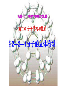 22分子的立体构型