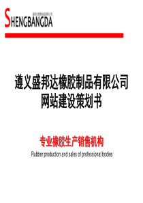 遵义盛邦达橡胶制品有限公司网站建设策划书