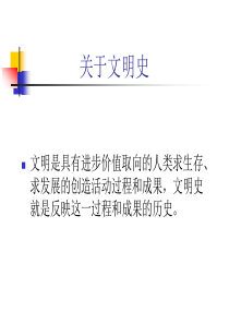 文明史框架和结构