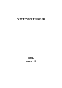 综掘队安全生产岗位责任制2018