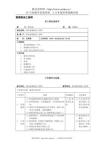 厨房蔬菜粗加工厨师岗位说明书17