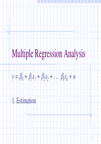 多元线性回归模型：估计