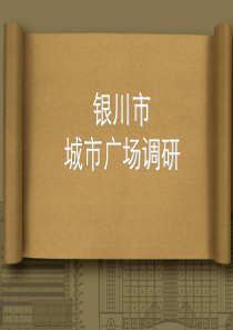 银川市城市广场调研报告