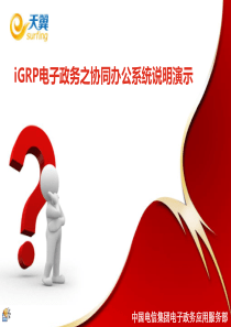 IGRP电子政务之协同办公系统说明演示