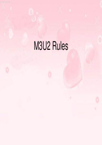 2B M3U2 Rules