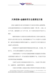 天津滨海金融街项目全案策划方案