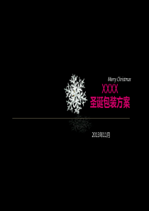 XXXX2013年圣诞节包装方案