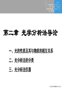 2-现代仪器分析-光分析导论