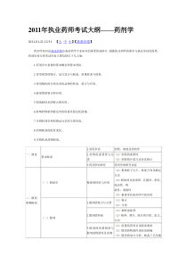 XX年执业药师考试大纲——药剂学3312722914