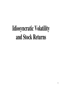 10 Idiosyncratic Volatility