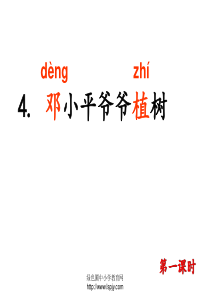 4.邓小平爷爷植树(优秀课件)