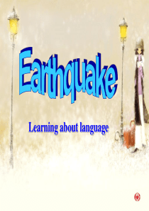 新人教必修一 Unit 4 Earthquakes-Learning about language[