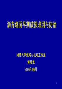 沥青路面破损类型与成因分析