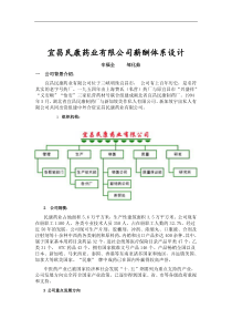 ××药业有限公司薪酬体系设计(doc12)