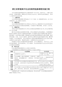 社会实践类选修课程实施方案