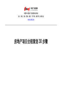 65房地产项目全程策划30步骤