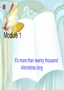 MODULE-1《Unit-1-Its-more-than-twenty-thousand-kilo