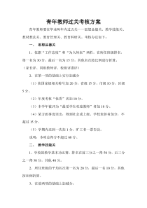 青年教师过关考核、师徒协议、教科研、一课一研四个方案