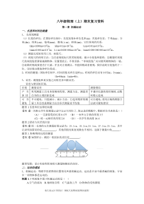 期末复习资料(八年级物理上)