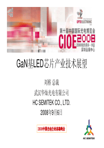 GaN基LED芯片产业技术展望