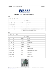 GM3101芯片外围器件参数指标