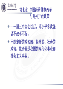 7中国经济体制改革与对外开放政策