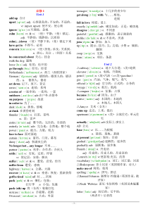 人教版高中英语单词表(含音标)