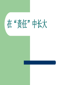 苏教版八年级政治上课件：8.1在责任中长大.ppt