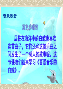 (北师大版)三年级语文上册课件_喜爱音乐的白鲸 PPT课件