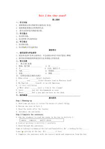 2017外研版英语七年级下册Module-1-Unit-2《Are-they-yours》word导