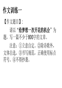 27《给梦想一次开花的机会》作文指导