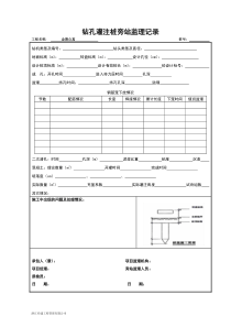 钻孔灌注桩旁站监理记录(最完整版)