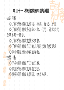 梯形螺纹的车削与测量