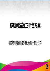 湖北移动司法矫正平台方案