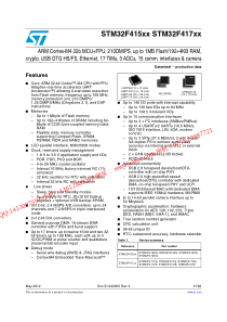 STM32F417IGT6-芯片微控制器32位1MB闪存176LQFP