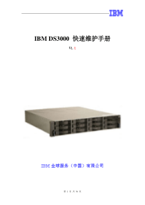 IBM DS3000 快速维护手册